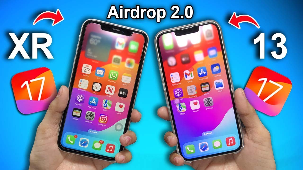 iOS 17 Magical Airdrop - Share Photos, Videos & Contact Magically on iPhone XR & iPhone 13