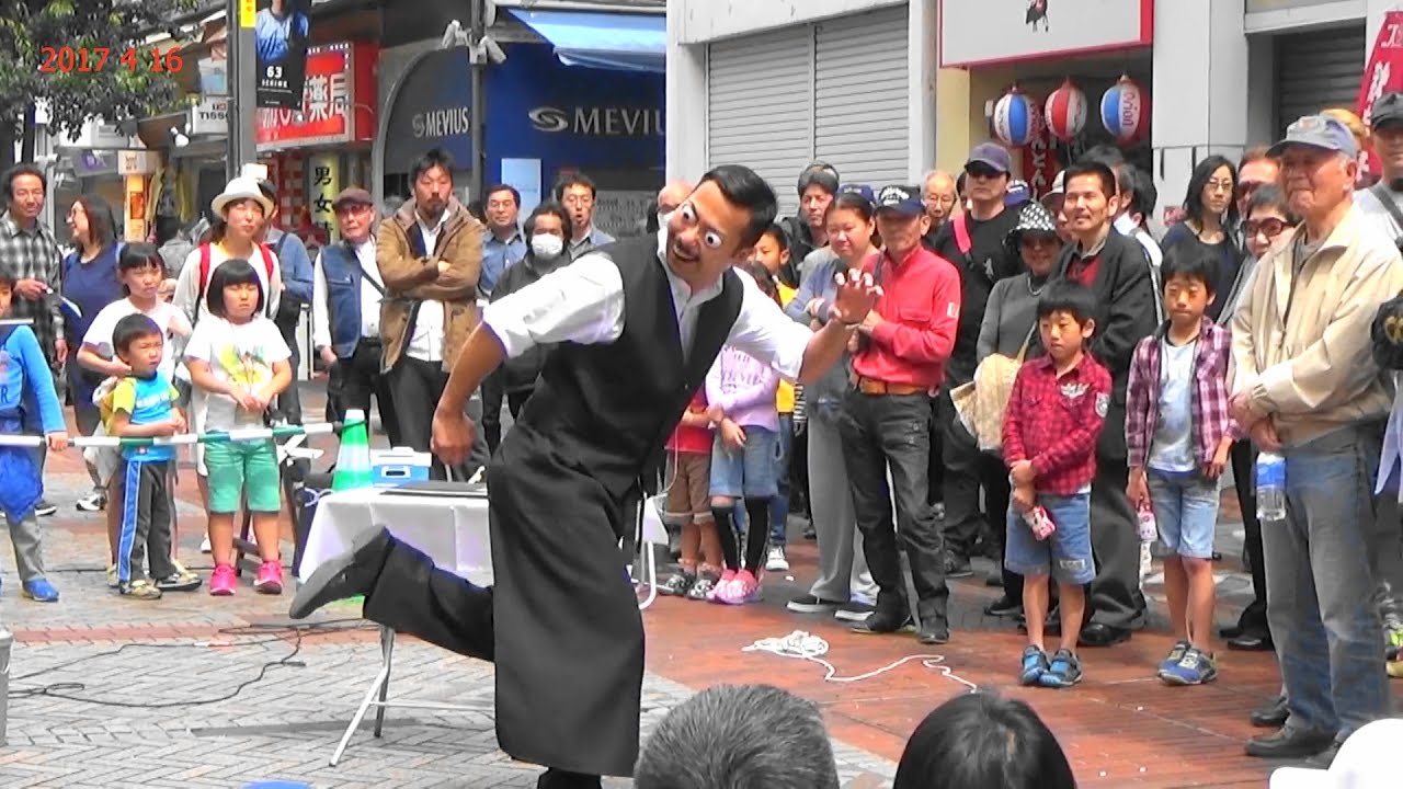 チクリーノさん・横浜イセザキ大道芸2017年4月16日。