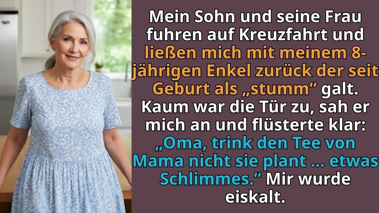 Als mein Sohn verreiste, sprach mein seit 8 Jahren stumm geglaubter Enkel plötzlich …