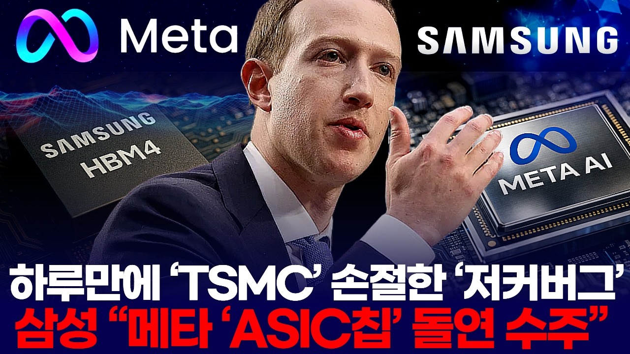 하루만에 ‘TSMC’ 손절한 ‘저커버그’… 삼성 “메타 ‘ASIC칩’ 돌연 수주”