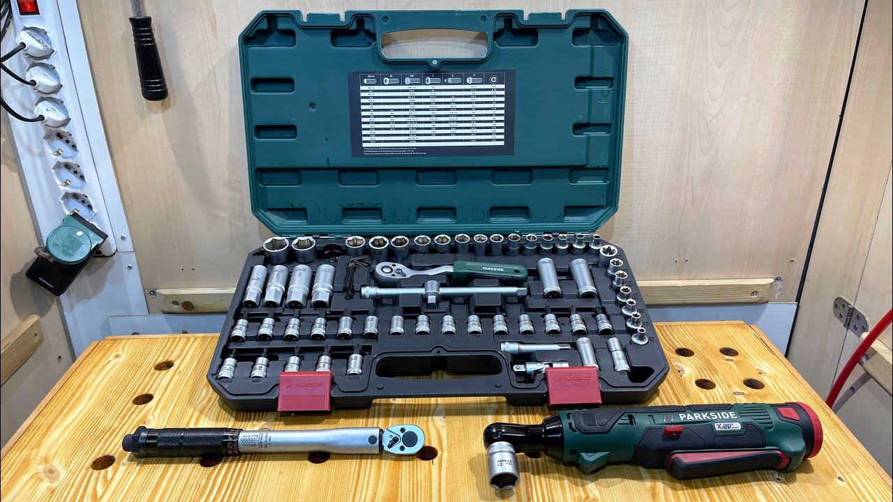 Parkside set chiavi a bussola unboxing e recensione . Parkside socket wrench set unboxing and review