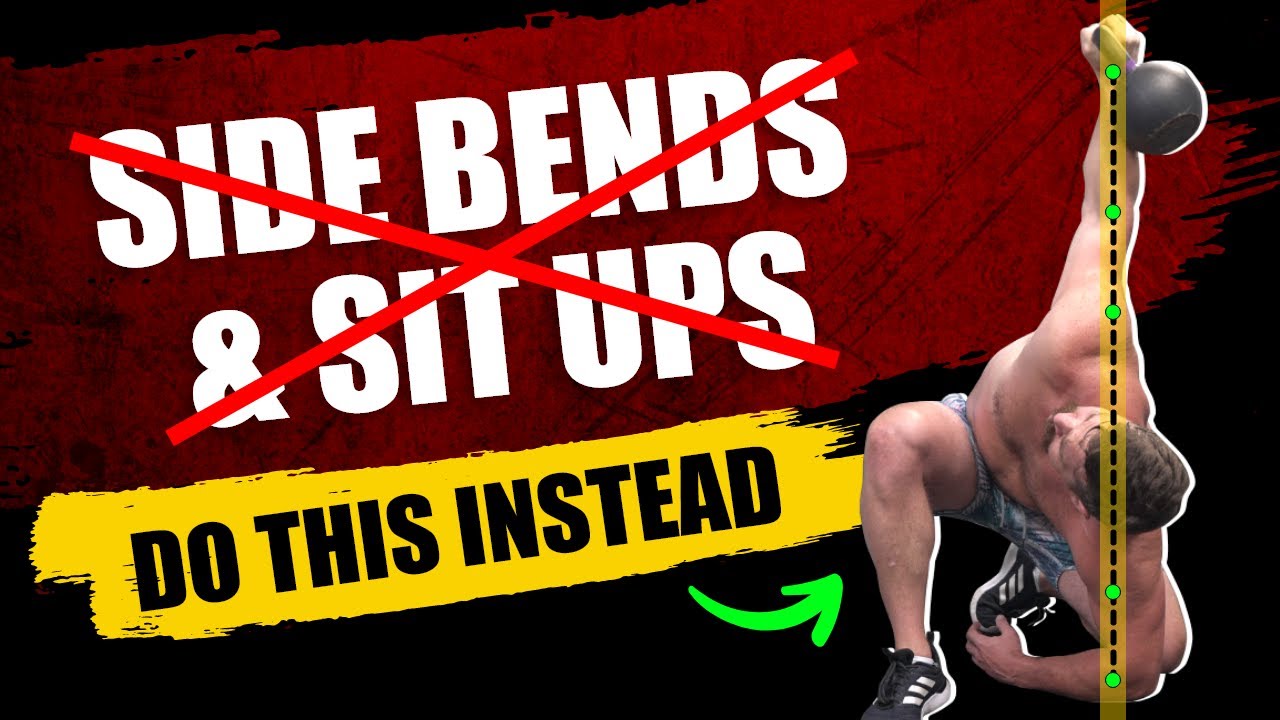SINGLE Kettlebell Ab & Oblique Workout For Beginners (NO Side Bends & Situps) | Coach MANdler