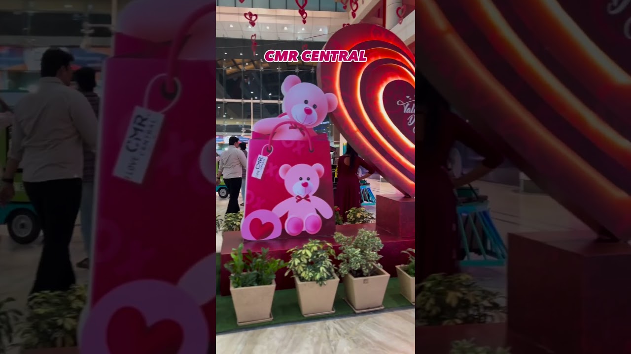 Love is in the air  At the CMR Central mall in Maddilapalem, Vizag