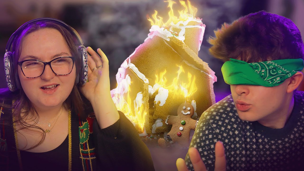 We Tried Making a Gingerbread House Without Seeing or Hearing!