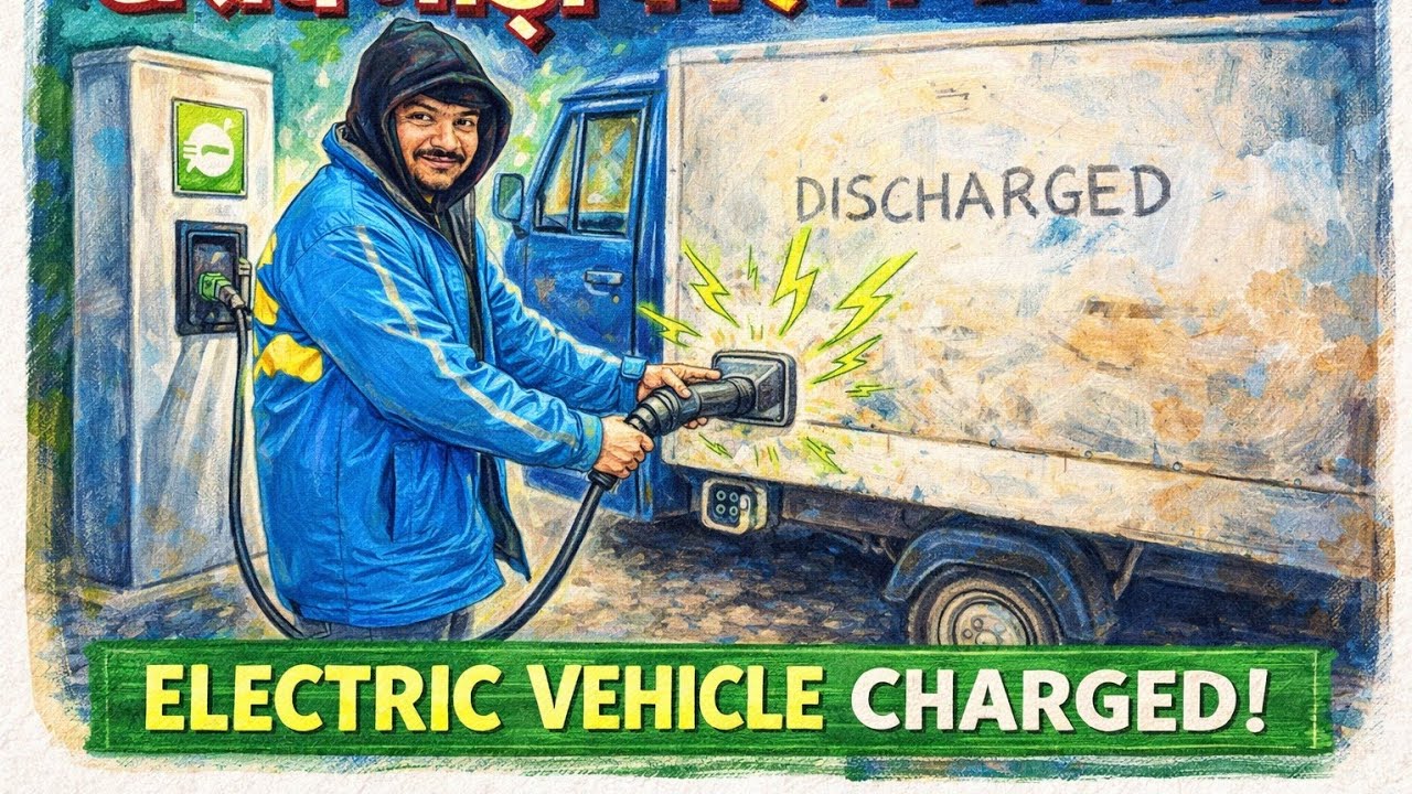  EV Breakdown on Road! Watch How We Charged It | Vikas On Camera||  7 January 2026