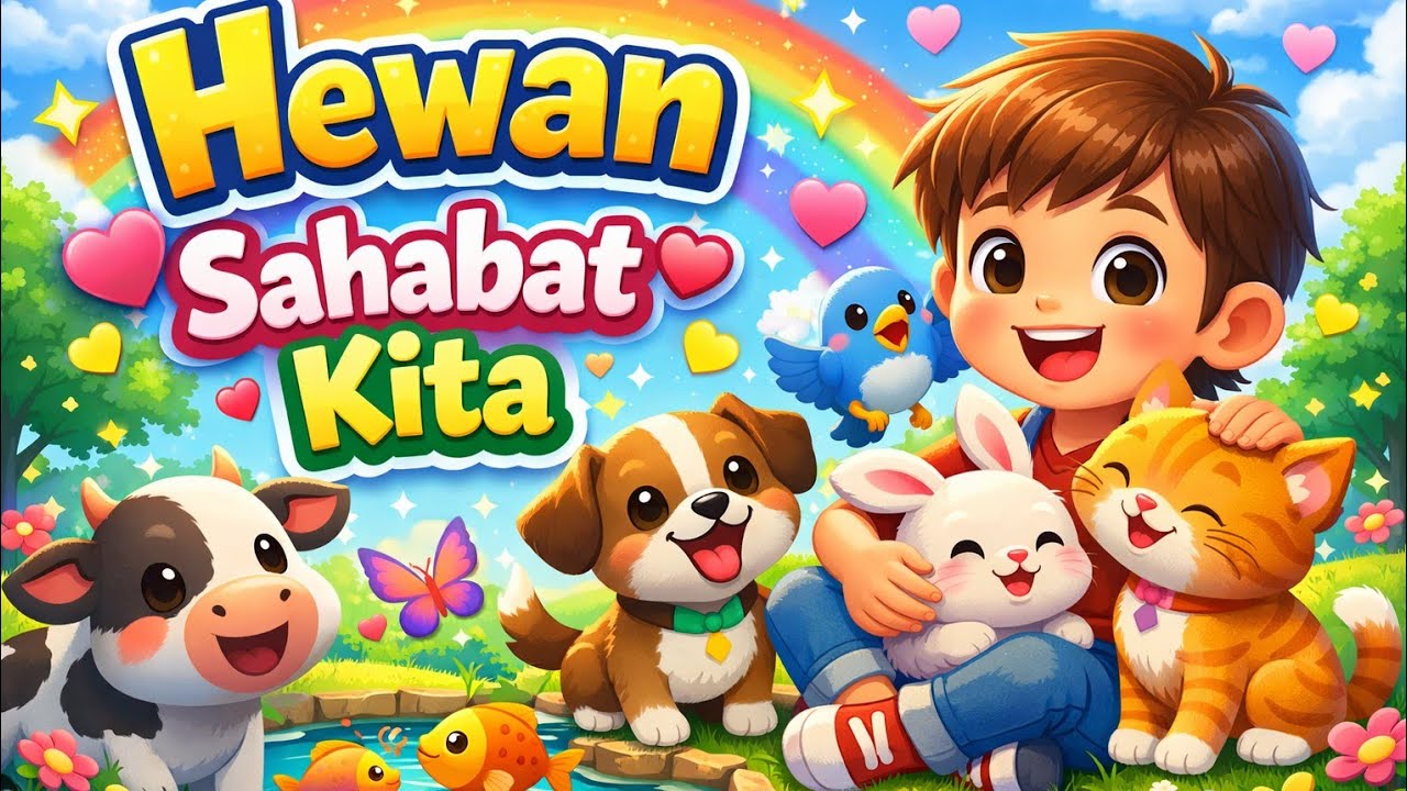Hewan Sahabat Kita 🐾 Lagu Anak Ceria & Penuh Cinta