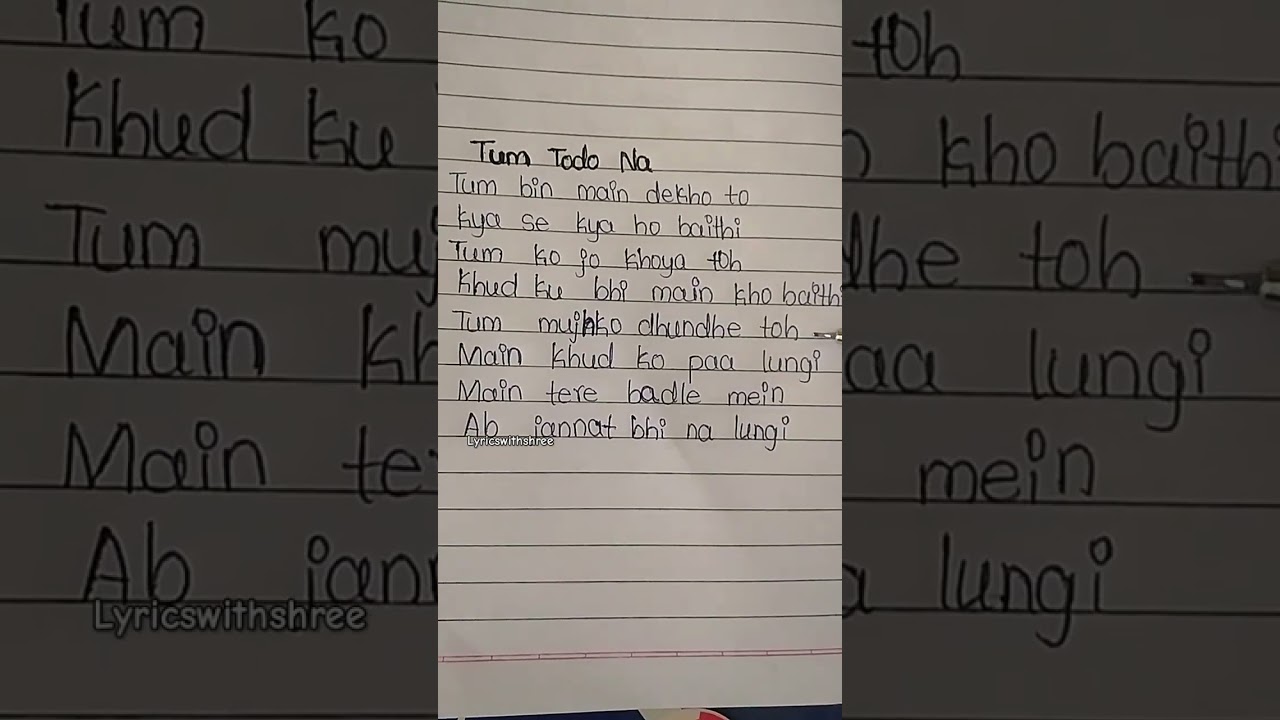 Tum todo na ❤️~Bela Shende 