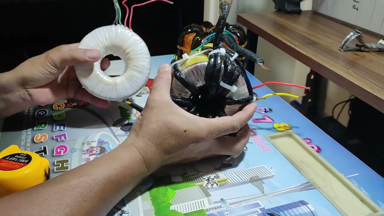 Phần 1:  DIY . Chế máy hàn cell pin từ biến áp xuyến amply, kết quả khá bất ngờ .