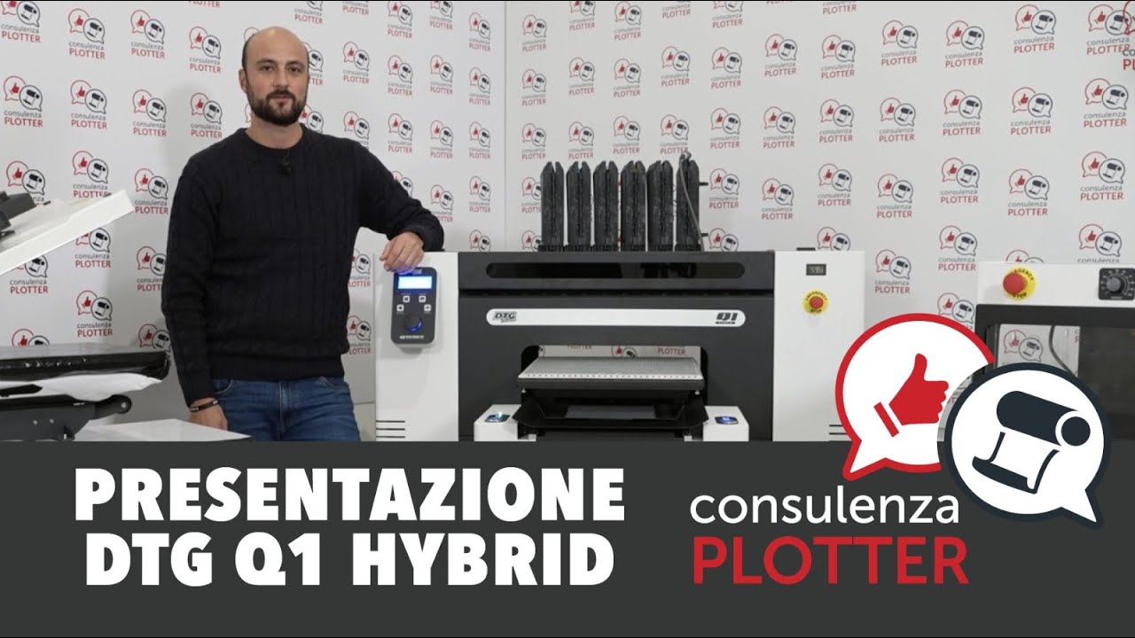 DTG Q1 Hybrid stampante diretta su tessuto + stampante DTF