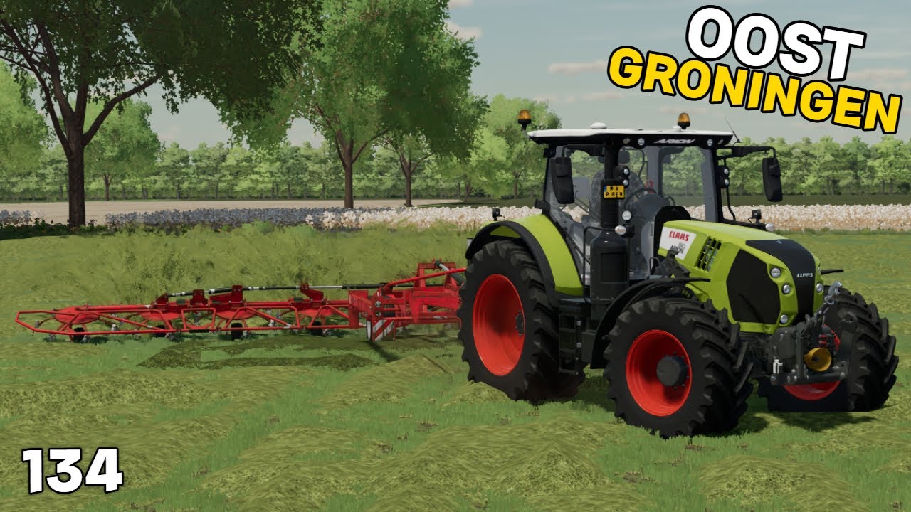 Het Hooi Schudden en Harken & Te Laat Met Sorghum Oogsten | Oost-Groningen #134 | FS22