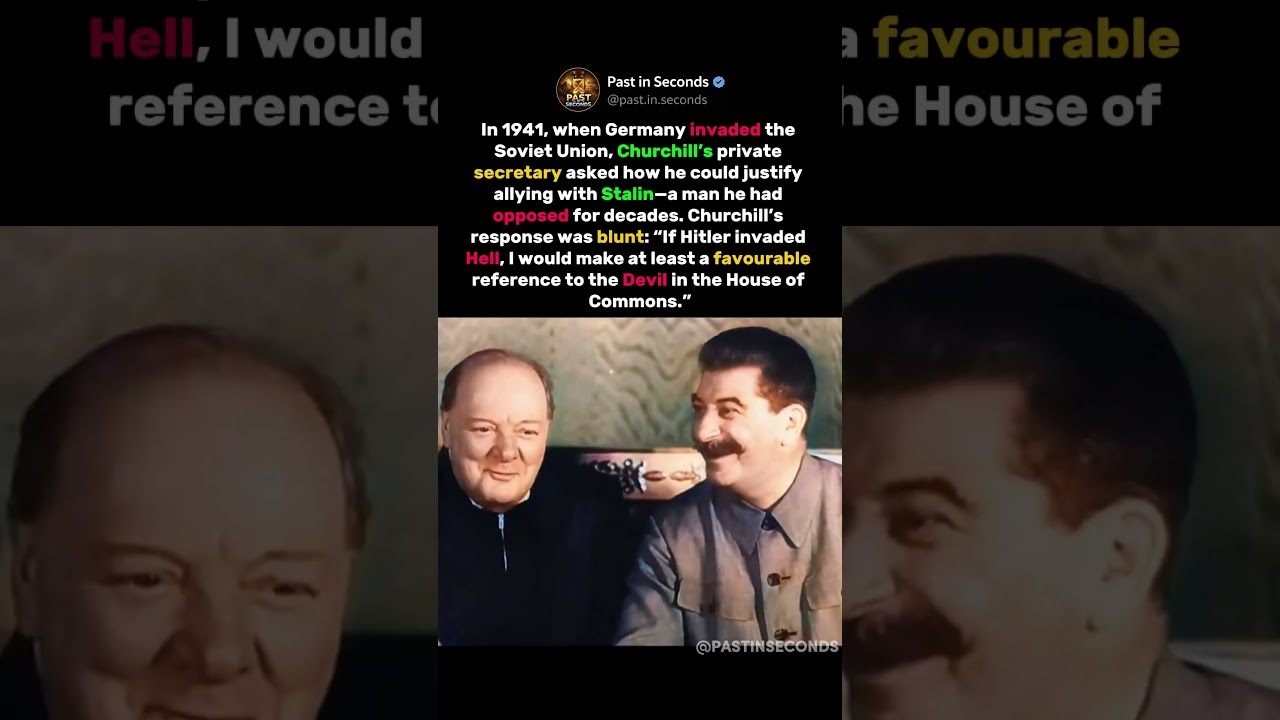 Churchill&rsquo;s Coldest Line Explained World War II Alliances #ww2
