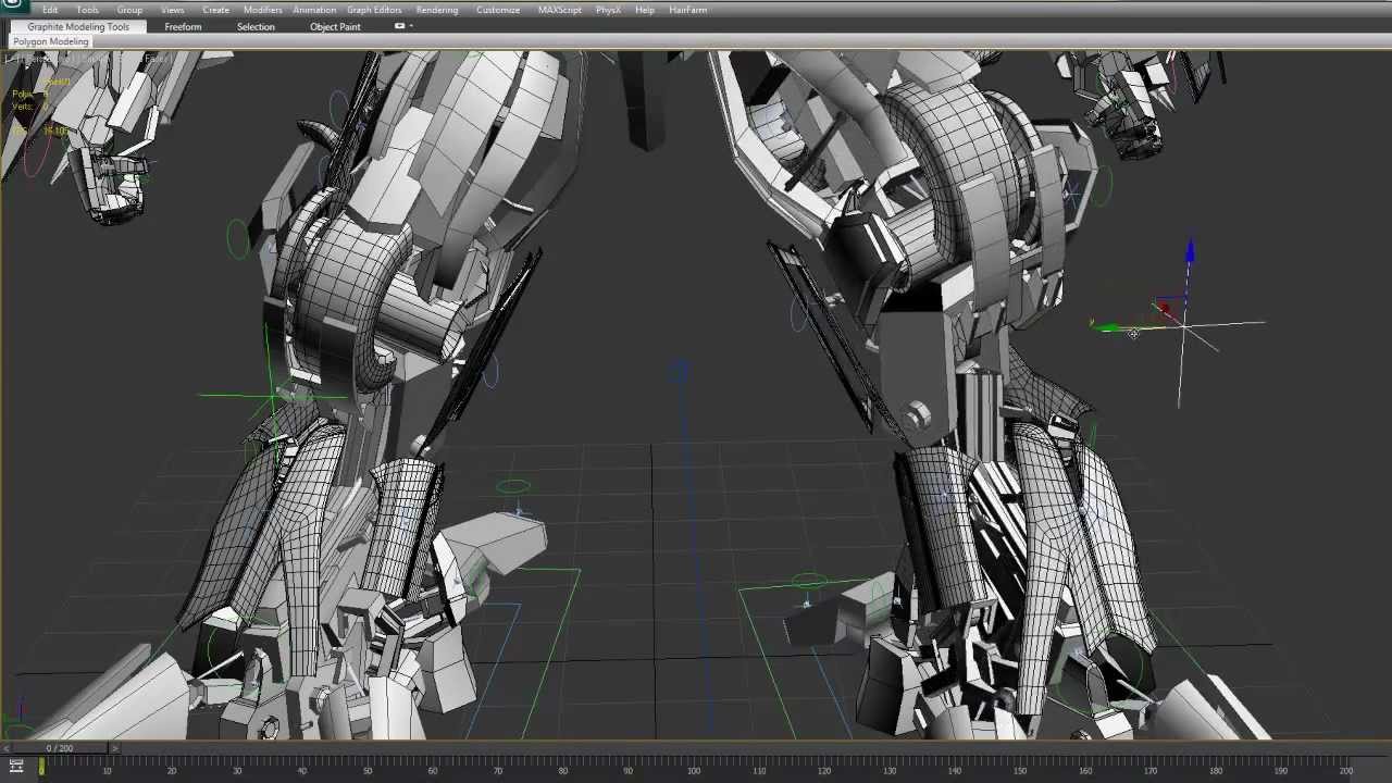 Hyundai Sonata 2012 Rigging Test - Transformers, 3ds, max, photo-real, 3d, model, cg, vray, robot