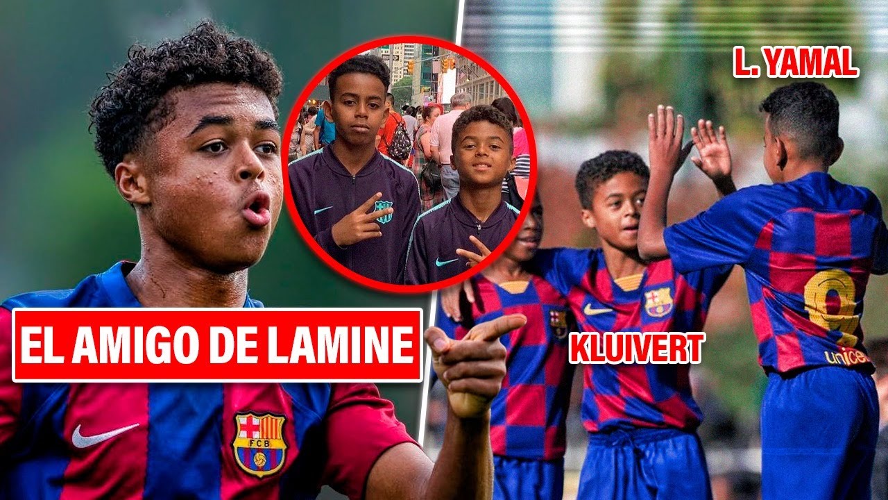 ¿Qué le pasó al NIÑO con el que se la vivía LAMINE YAMAL en la MASÍA?¡La historia de Shane Kluivert!