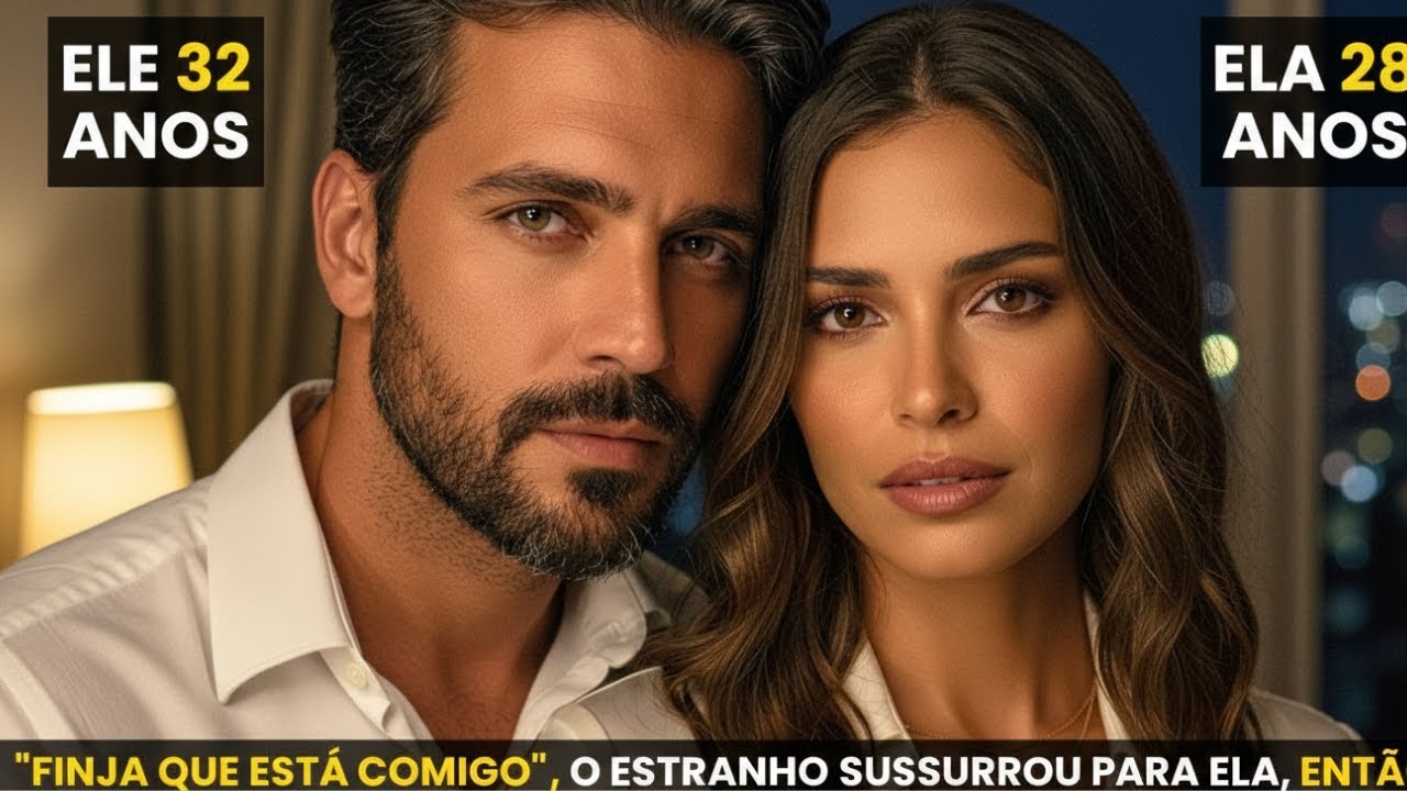 FINJA QUE ESTÁ COMIGO, SUSSURROU O ESTRANHO A ELA, QUE ESTAVA SENTADA SOZINHA NO CASAMENTO. ATÉ...