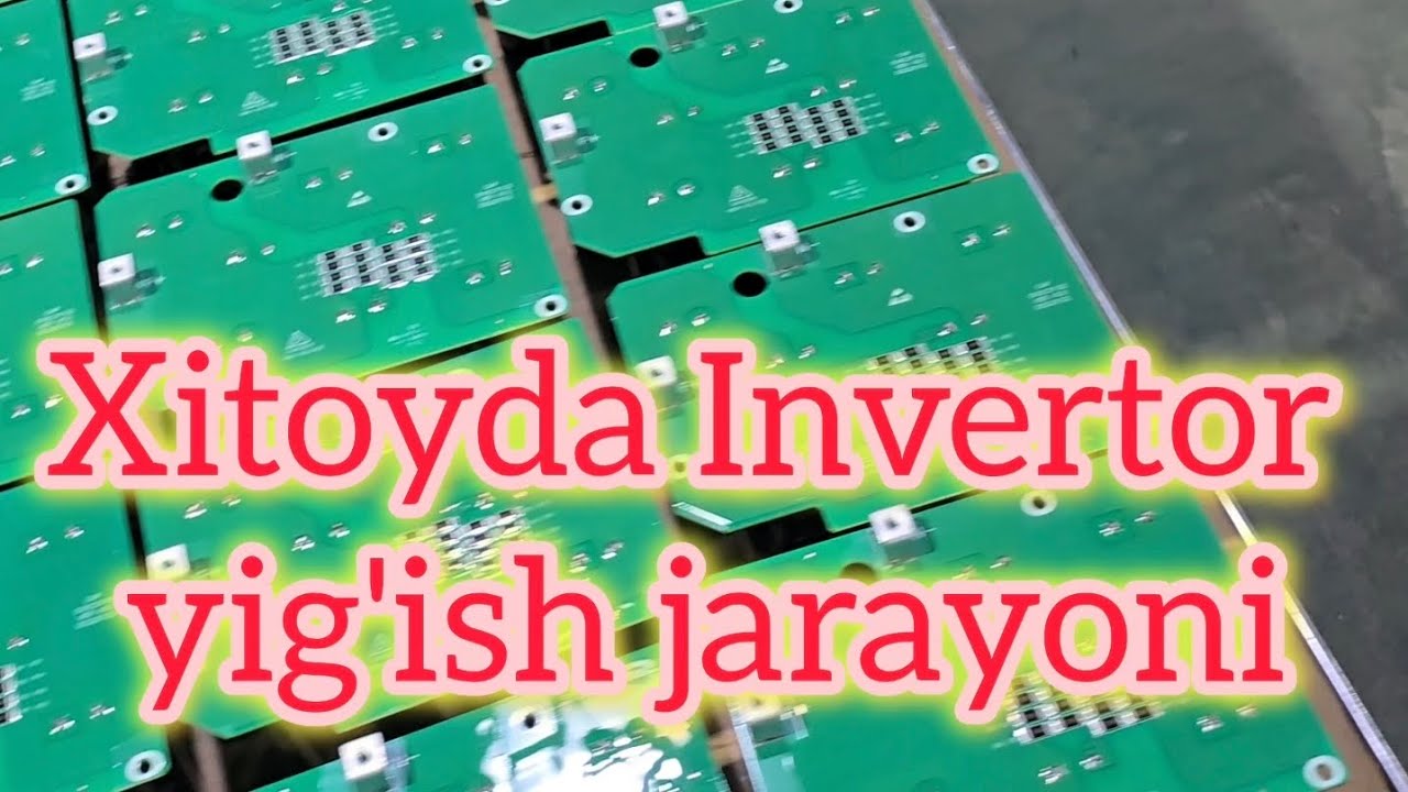Xitoydan Invertor yig'ish jarayoni #plc #plc_uz 