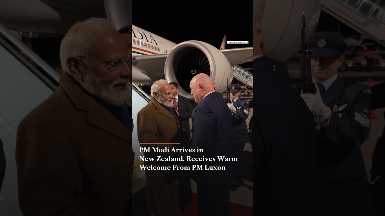 PM Modi Arrives in New Zealand, Receives Warm Welcome From PM Luxon