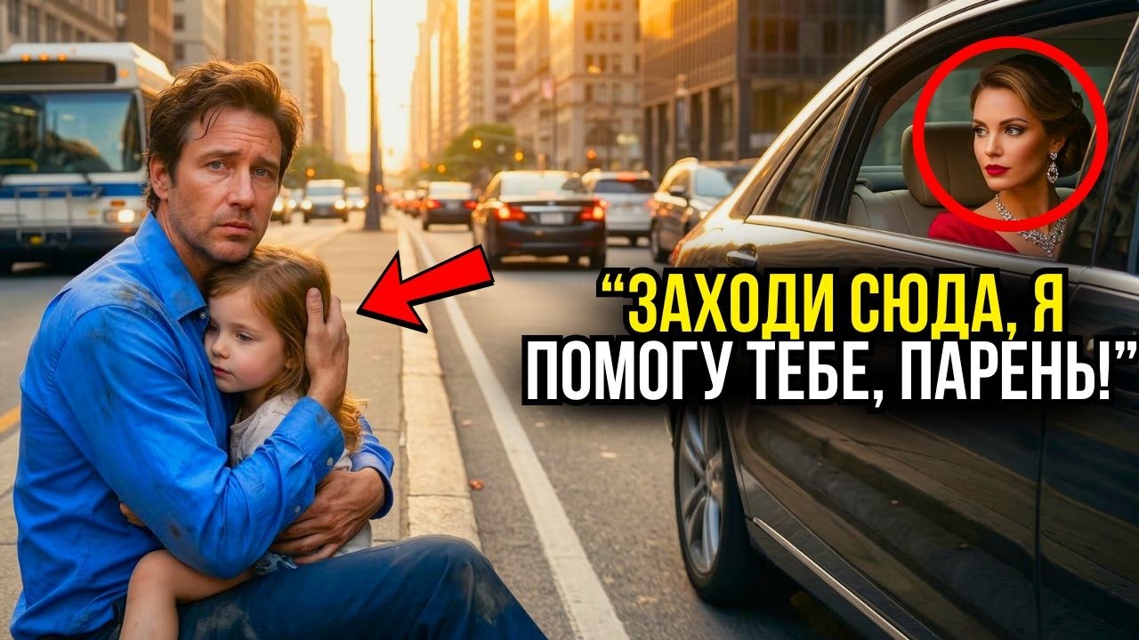 Одинокому отцу нужны были 2$ на билет метро, но миллионерша увидела и подарила ему!