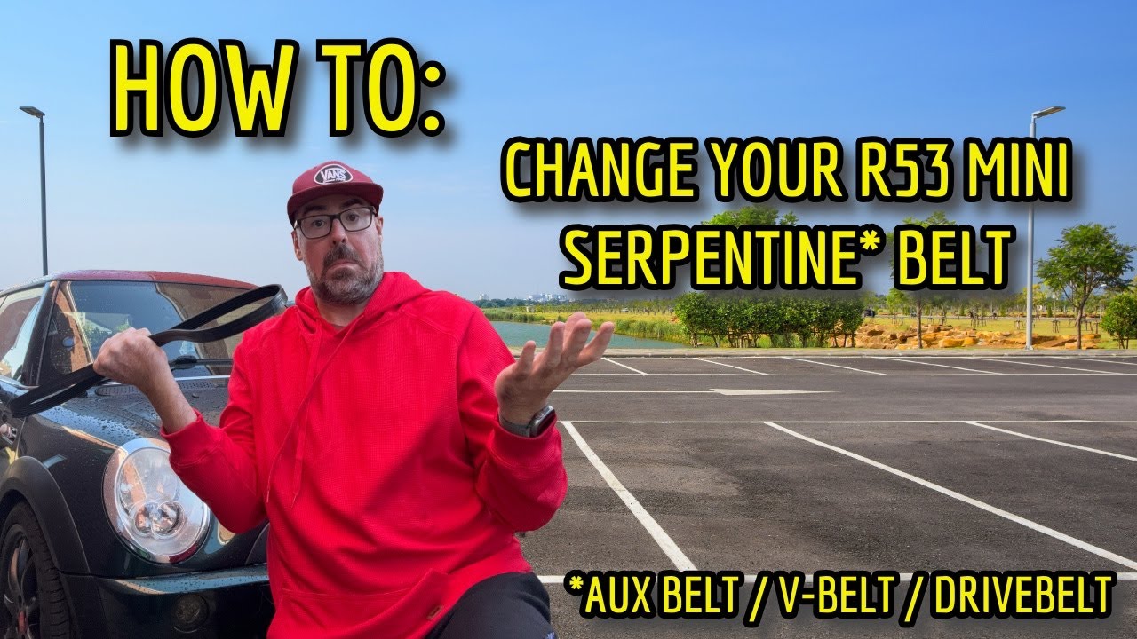 How To: Replace your Serpentine (Aux / V-Belt) Belt on your R53 Mini Cooper S...
