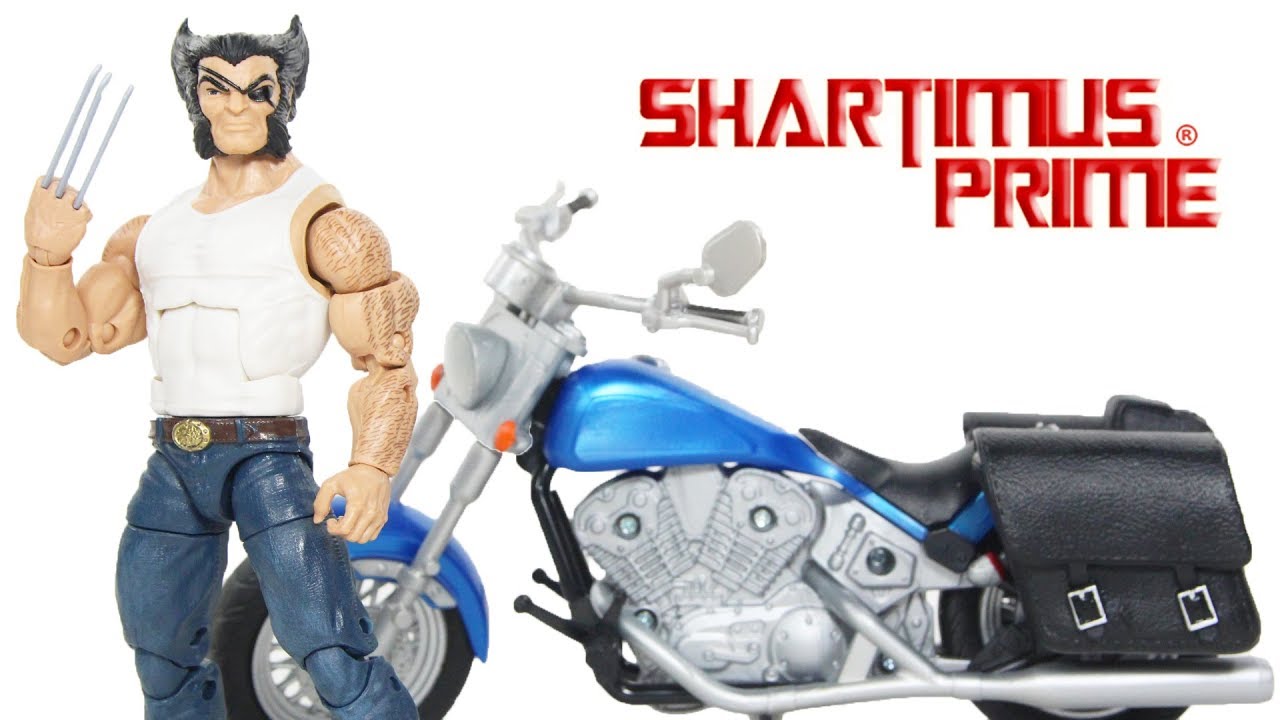 Marvel Legends Wolverine Patch Motorcycle Bike Ultimate Set Marvel Comics Logan Action Figure Review