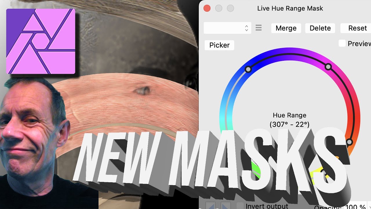 Affinity Photo Live Mask Layers Luminosity Band Pass etc Tutorial NEW Feature