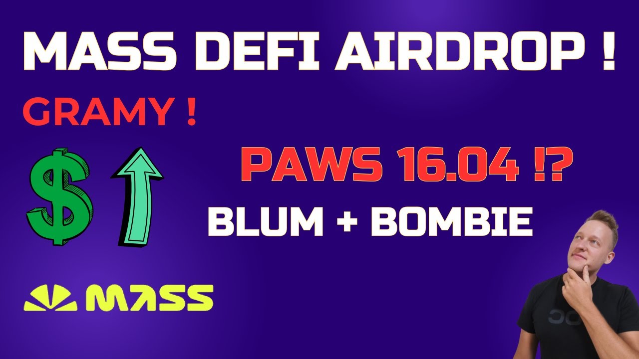 Mass DeFi: Gramy pod Airdrop! PAWS 16.04!? + Blum i Bombie 🚀