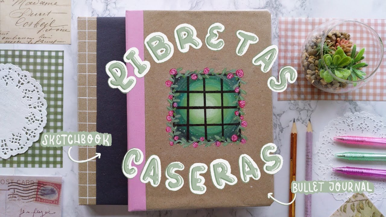ASÍ HAGO MIS PROPIOS CUADERNOS ✨ SKETCHBOOK CASERO y LIBRETA DIY para AGENDA o BULLET JOURNAL 2022