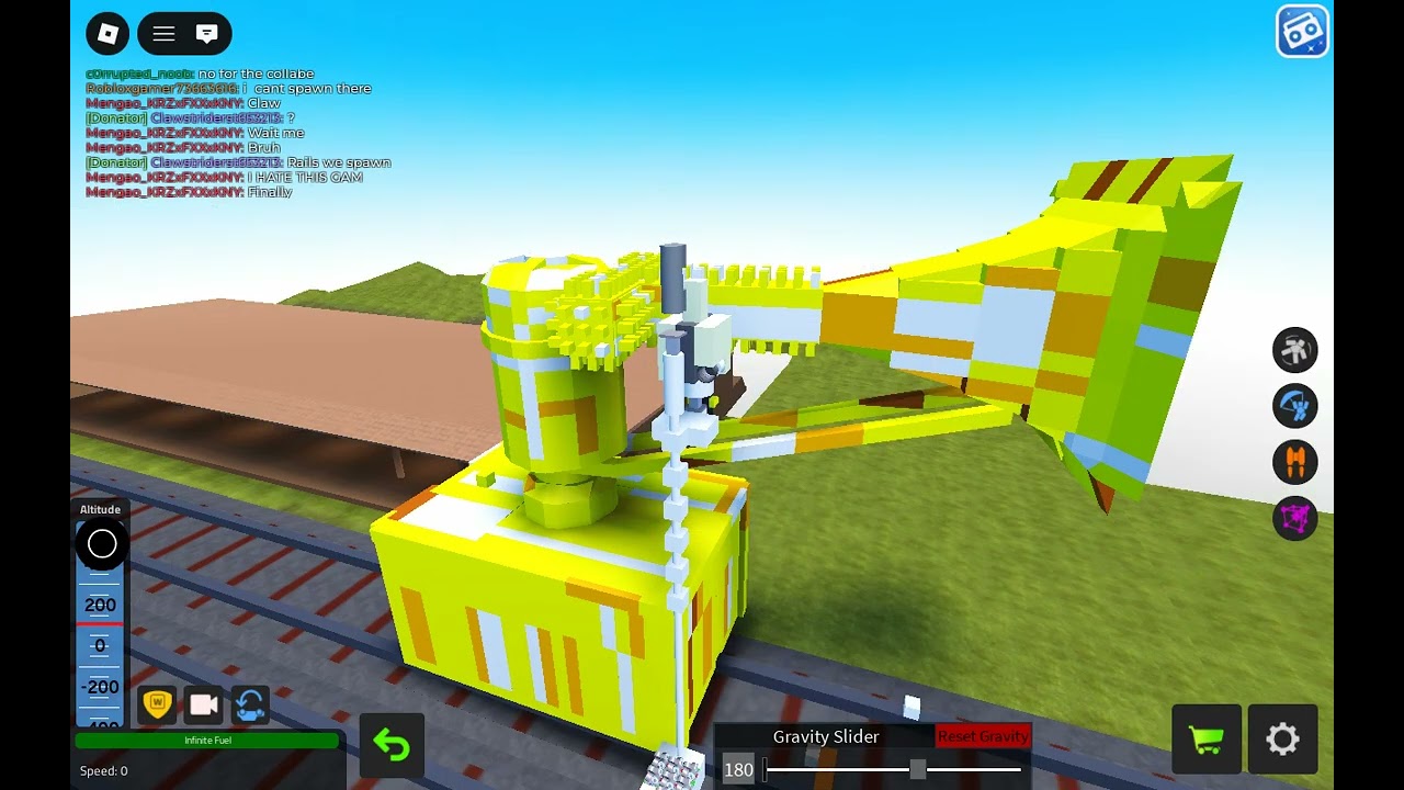 Hurricane test with claw strider