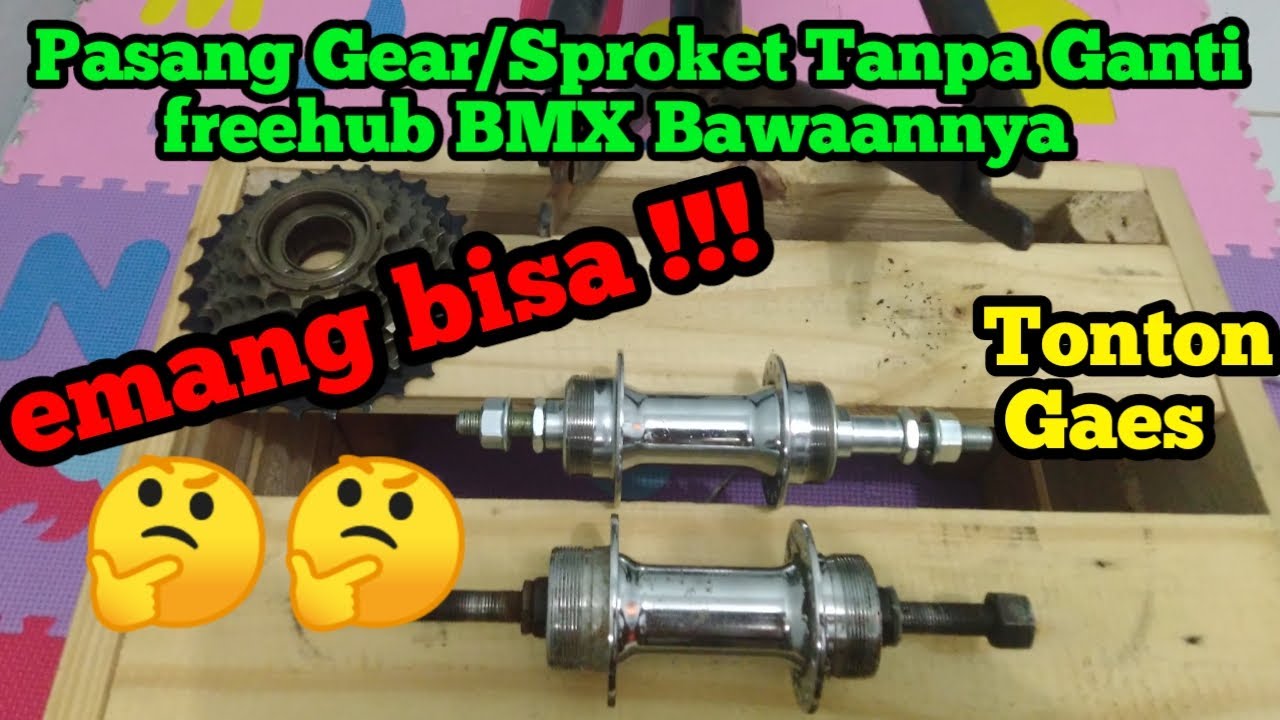 Sproket 7 speed di BMX tanpa ganti freehub bawaannya