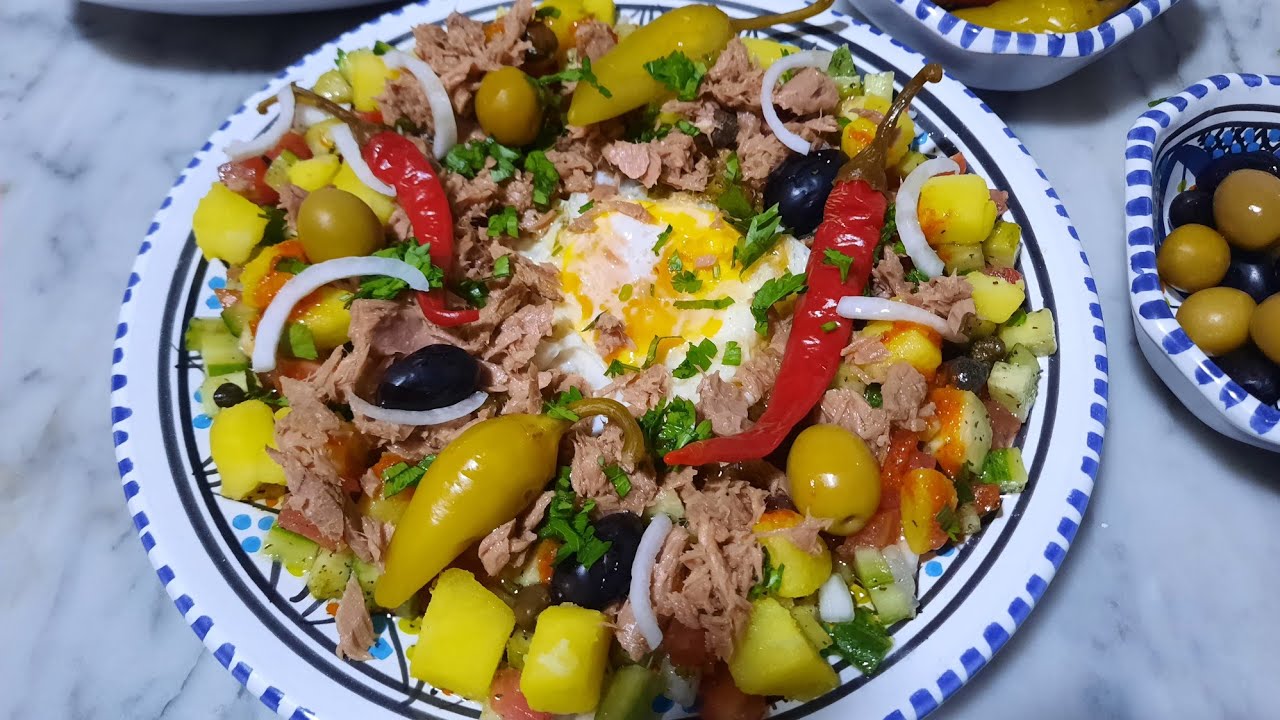 صحن تونسي  plat tunisien _s7an tounsi