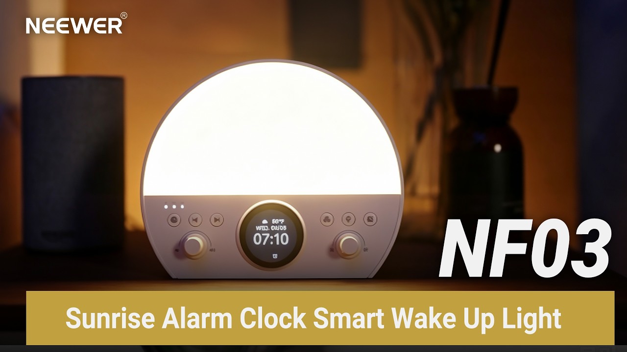 Introducing the NEEWER NF03 Sunrise Alarm Clock Smart Wake Up Light