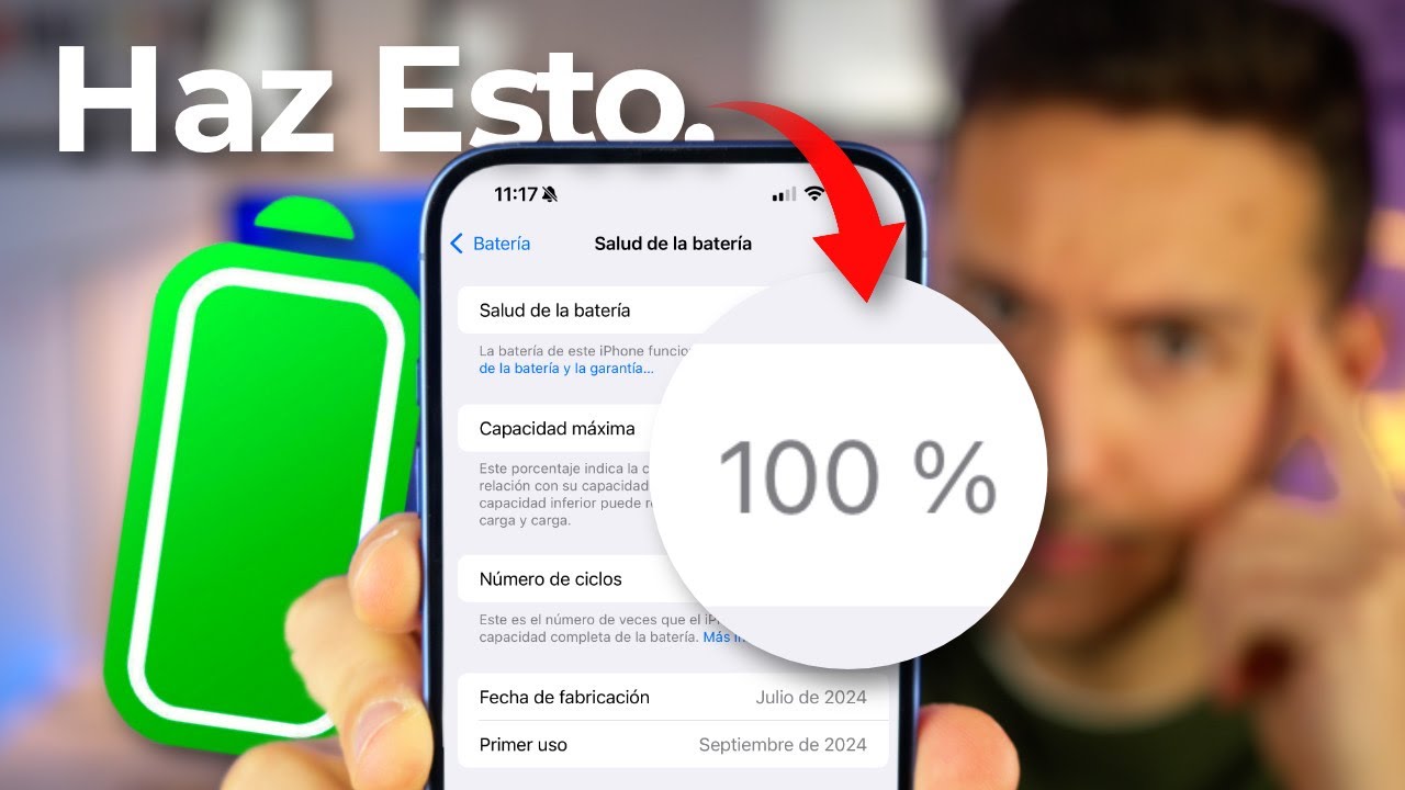 Batería en iPhone al 100% de Capacidad Máxima 🔋 ¿Por qué baja tan rápido? Ojo...