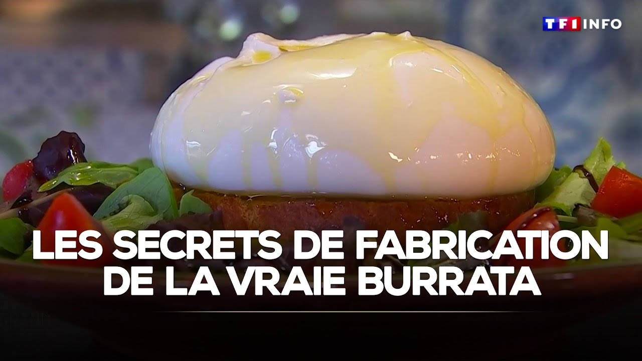 Les secrets de fabrication de la vraie burrata｜TF1 INFO