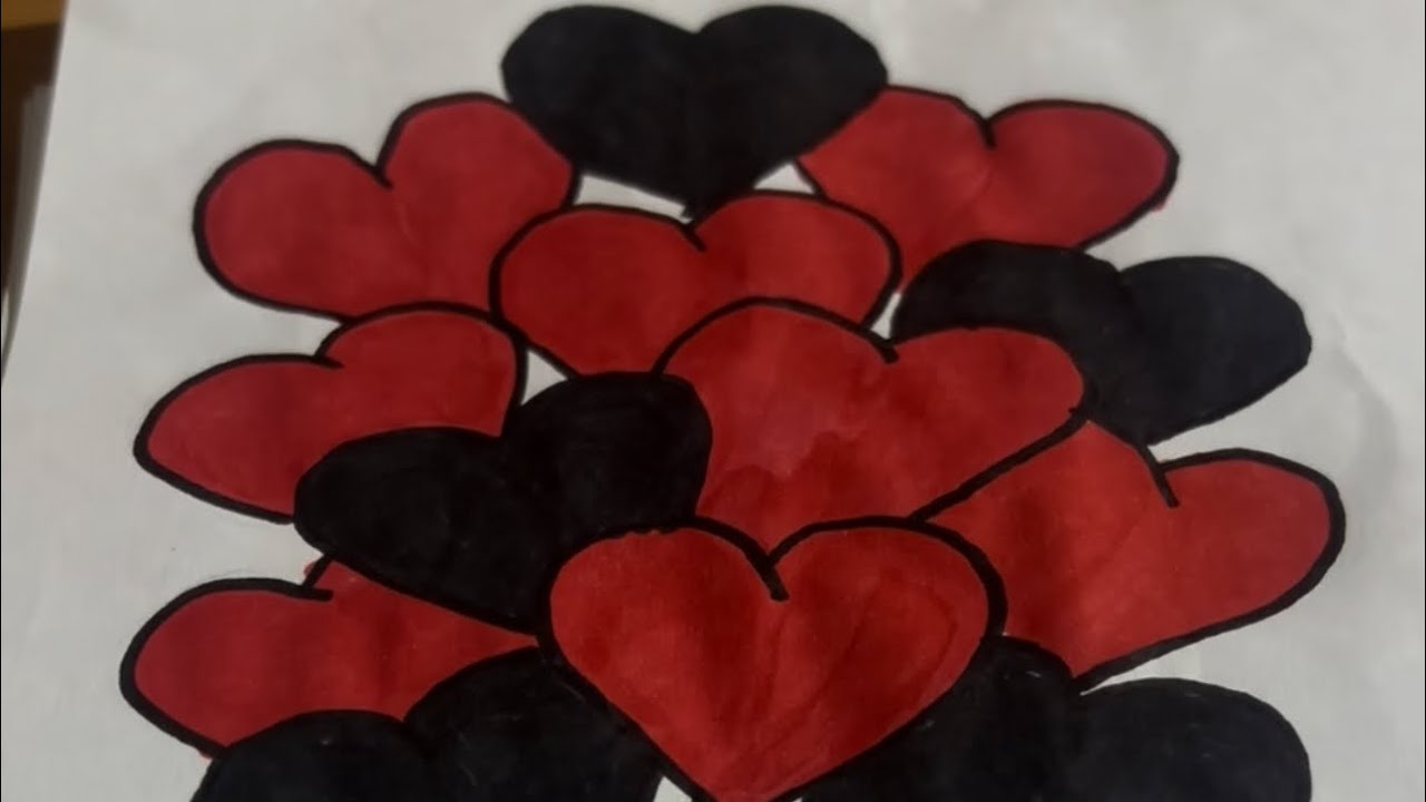Satisfying Ink Bleed: Red vs. Black 🖤❤️ #asmr 