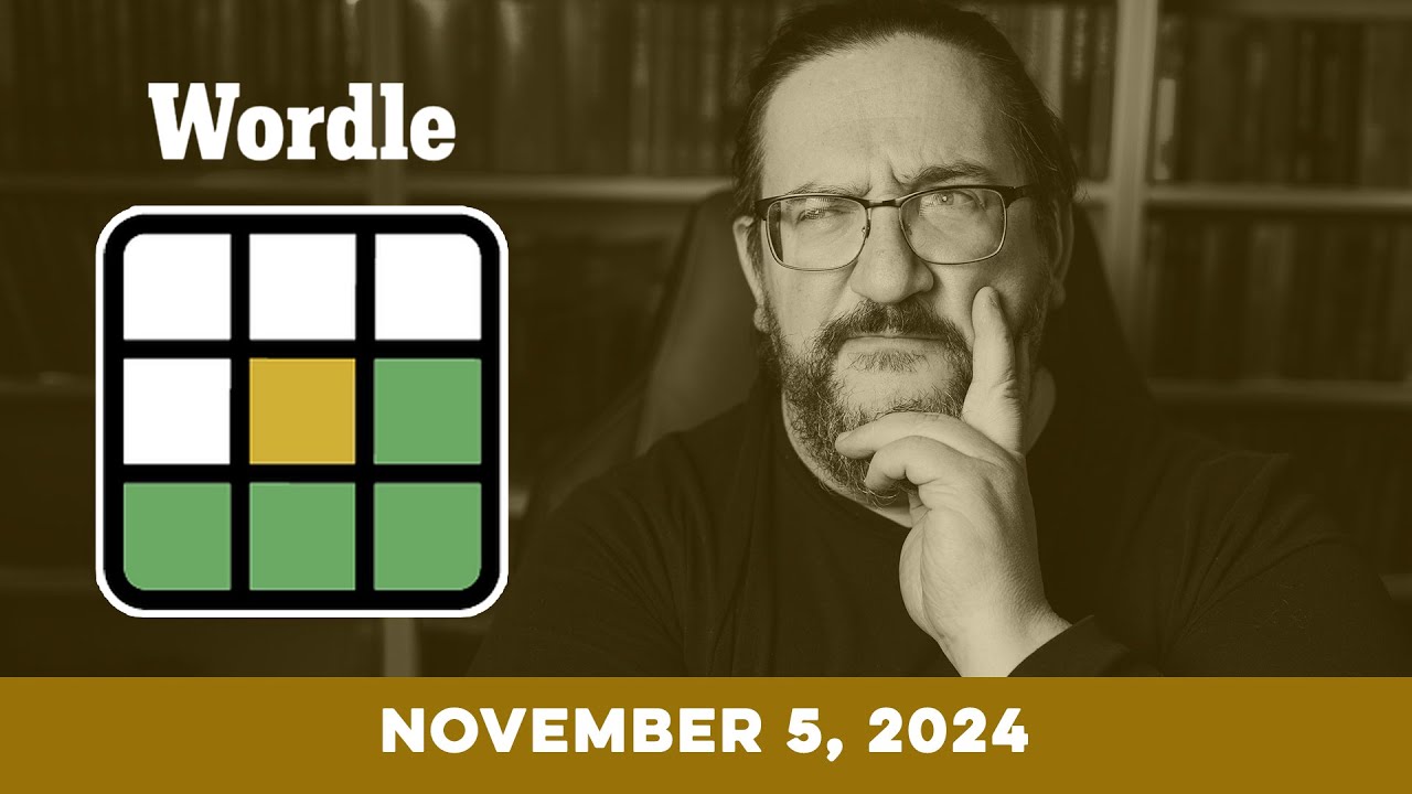 Doug plays today's NYT Wordle Puzzle Game for 11/05/2024