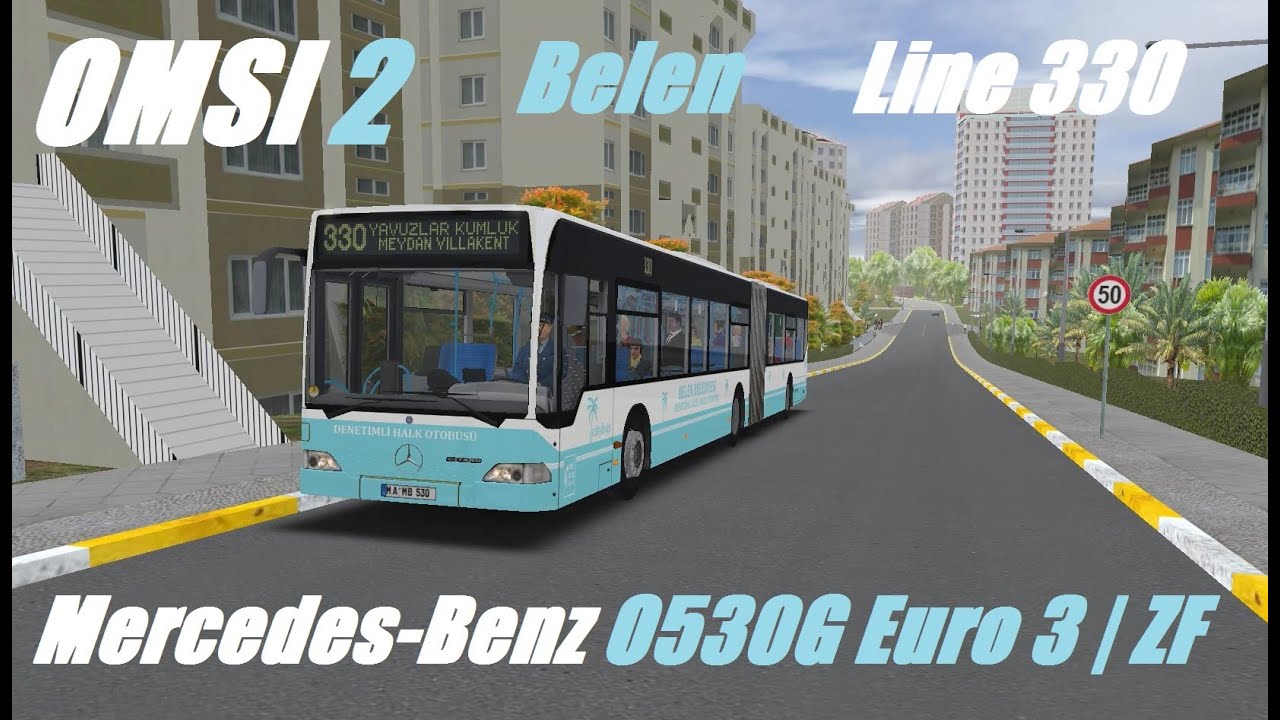 OMSI 2. Map Belen, Line 330, Mercedes-Benz O530G. Part 2