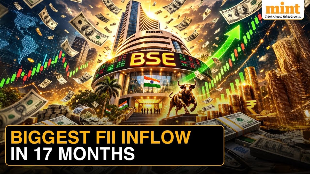 FIIs Log Largest Monthly Inflows In 17 Months, Pump $2.44B Into Indian Equities | Stock Market News