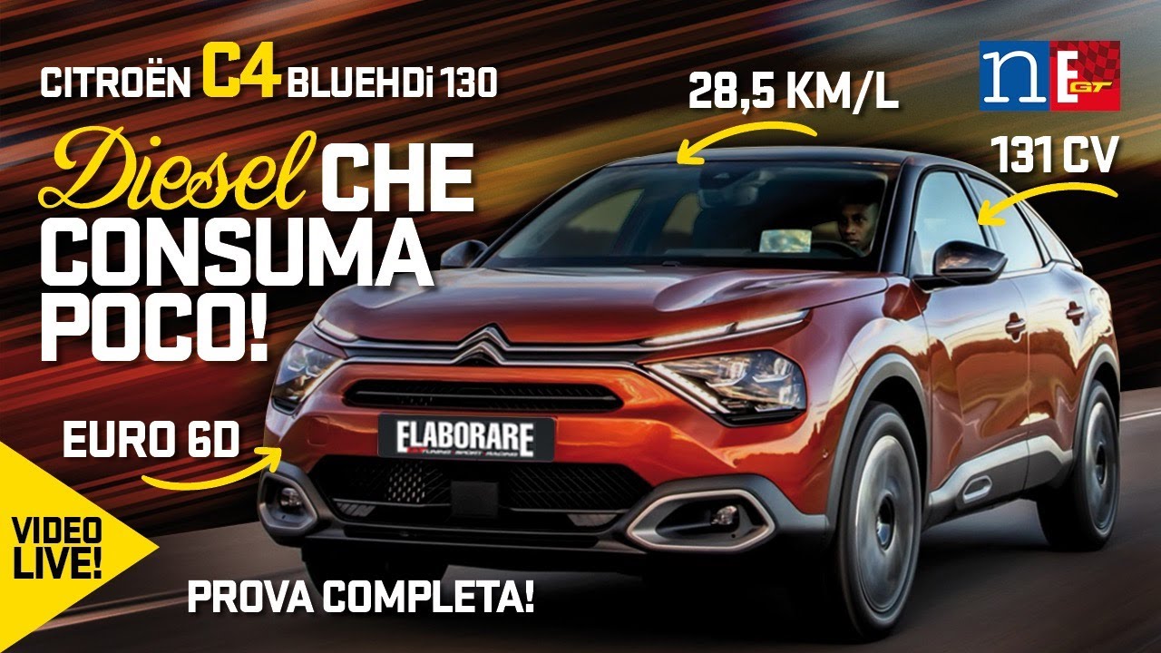 💥 CITROEN C4 BlueHDi 130 👉 Il diesel da 28,5 km/l che consuma poco e non inquina 👌