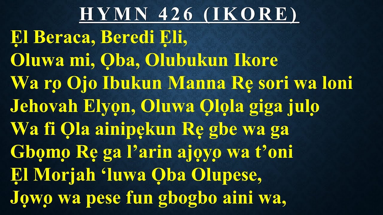CCC Hymn 426 (El Beraca bered Eli) Celestial Church of Christ, Redemption Parish