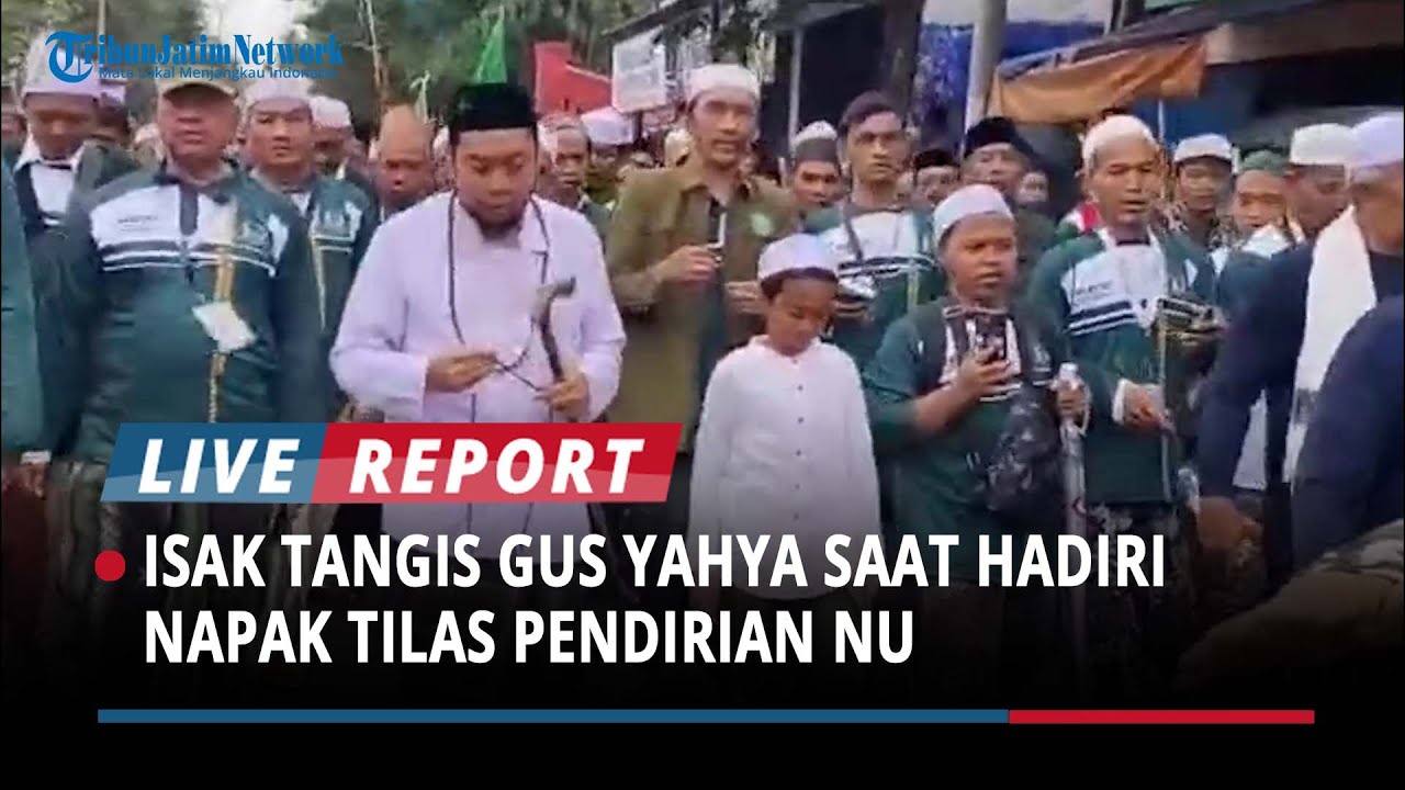 Gus Yahya Tahan Tangis saat  Hadiri Napak Tilas Isyarah Pendirian NU di Bangkalan