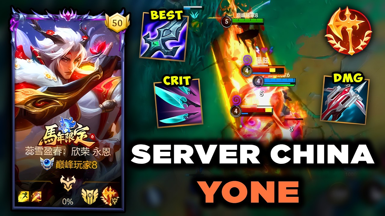 Wild Rift China Yone - Fast Full Clear Yone Jungle Guide - Build & Runes