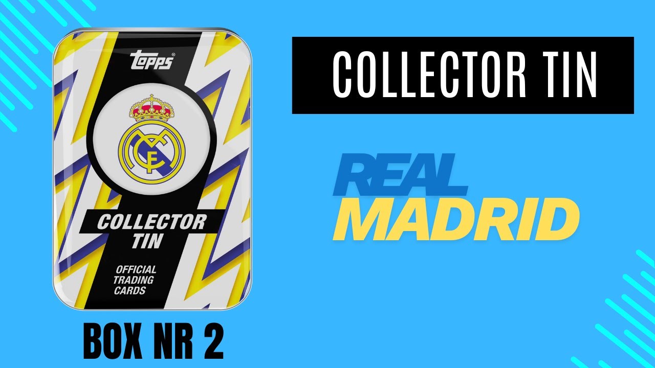 Otwieramy drugi box Collector Tin Real Madrid - karty piłkarskie