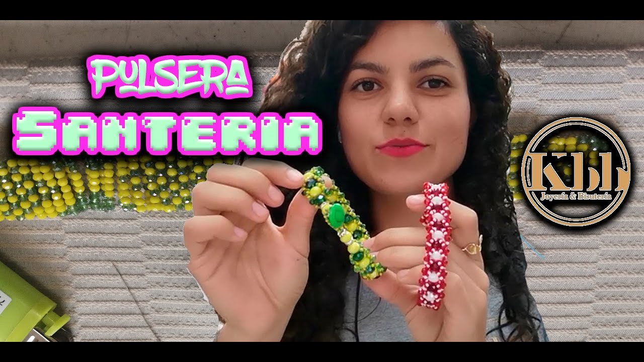 Armado de pulsera tipo Santeria tutorial paso a paso