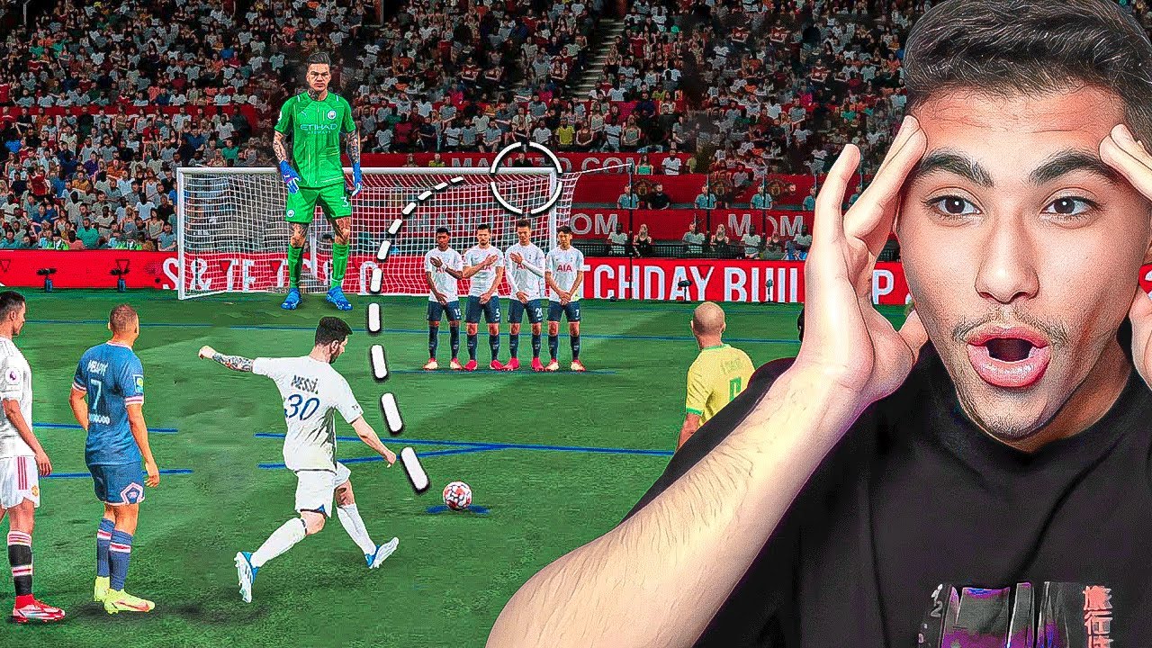 فيفا 23|جربت أسدد 100 ركلة حرة ضد حارس مرمى عملاق !!😱🔥