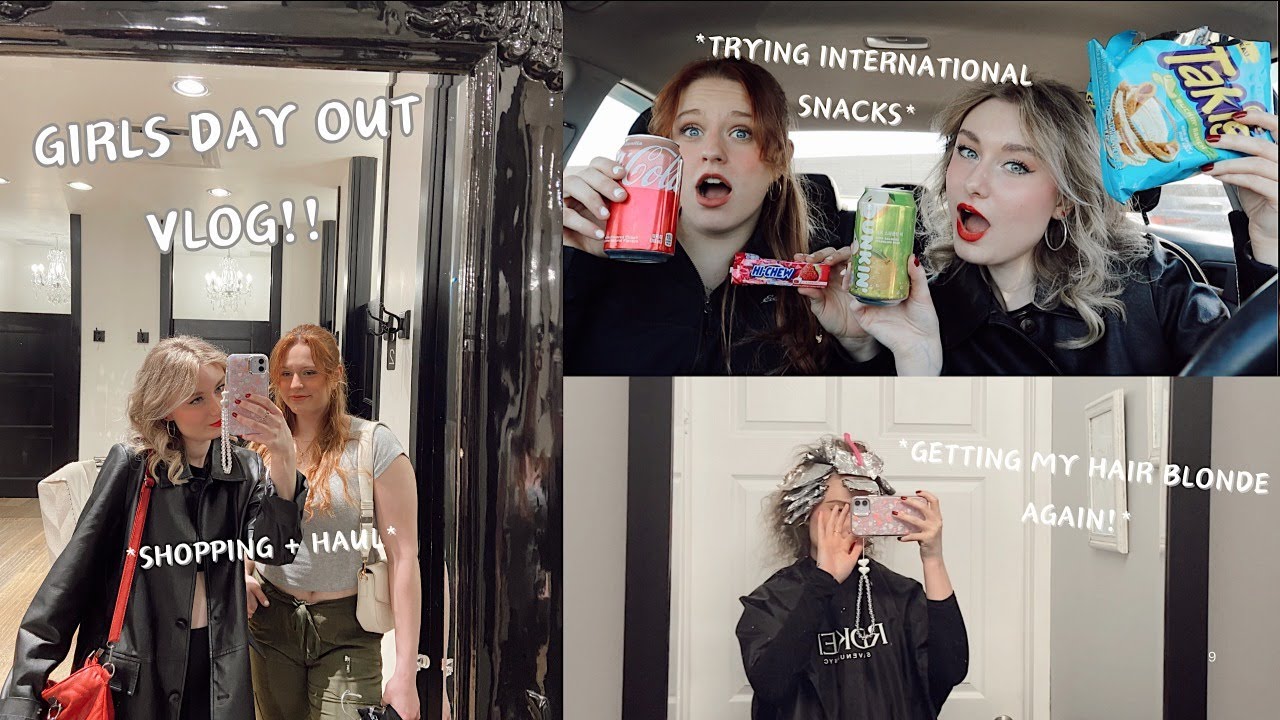GIRLS DAY OUT VLOG!! (Trying international snacks + shopping haul)