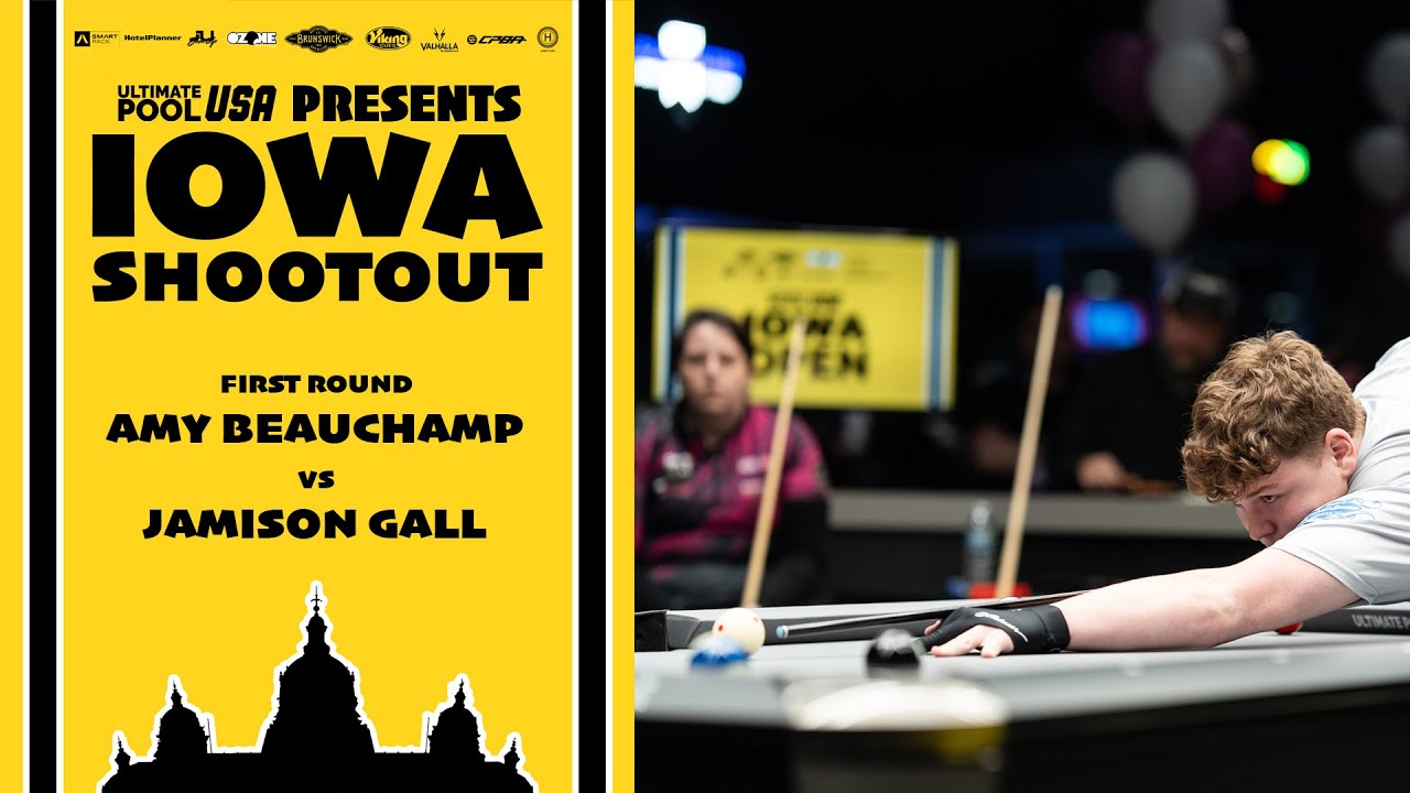 Ozone Billiards Iowa Shootout | First Round | Amy Beauchamp vs Jamison Gall