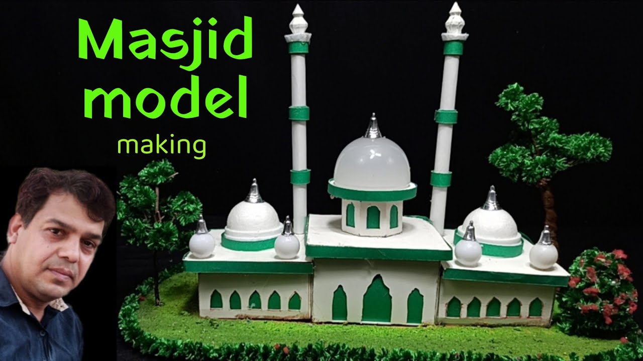मस्जिद का मॉडल || paper masjid model || best ramadan craft ideas || mosque model making