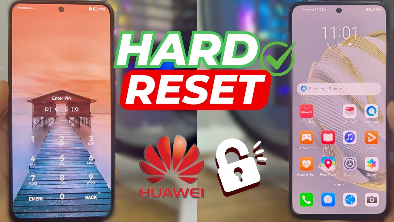 Huawei Nova Hard Reset Remove Screen Lock || Huawei Factory Reset