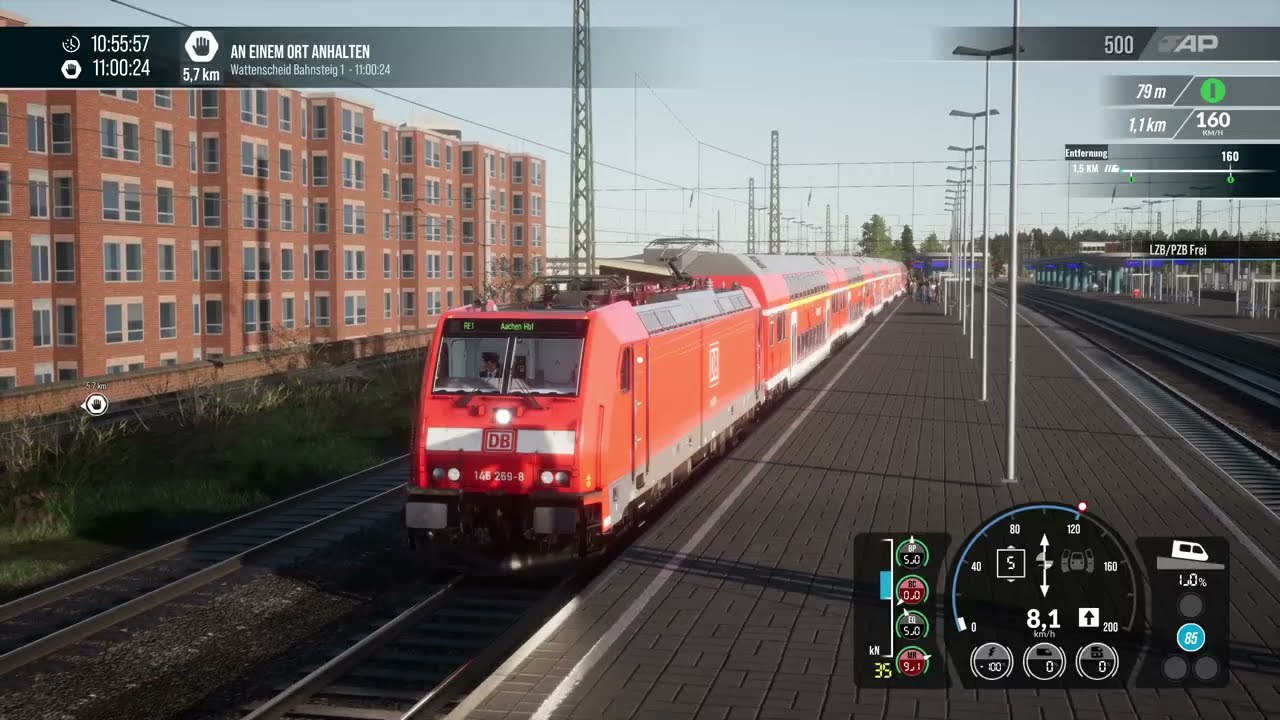 TSW 6 RE 1 nach Duisburg Hbf