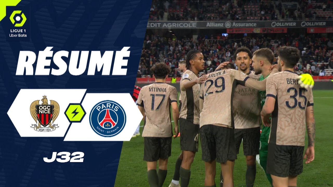 OGC NICE - PARIS SAINT-GERMAIN (1 - 2) - R&eacute;sum&eacute; - (OGCN - PSG) / 2023-2024