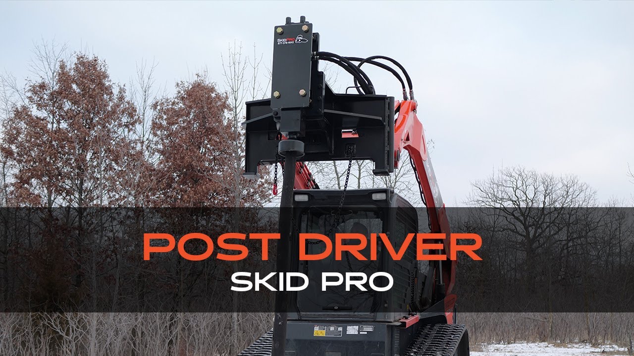 Skid Pro Hydraulic Post Driver – Fastest & Easiest Fence Installation!